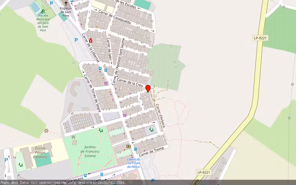 Mapa de Subasta Inmueble (Vivienda) en Lleida