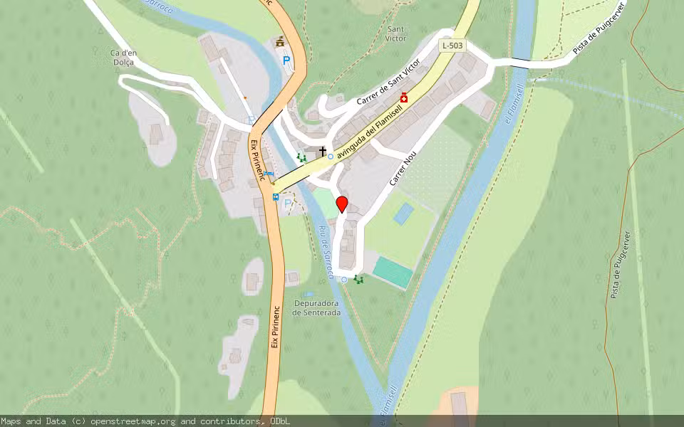Mapa de Subasta Inmueble (Trastero) en Senterada, Lleida