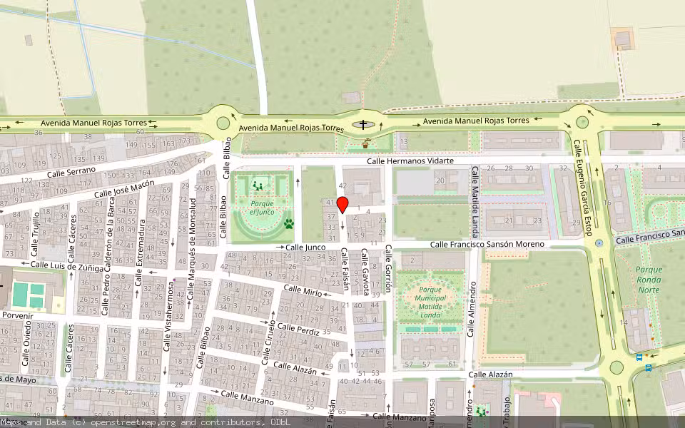 Mapa de Subasta Inmueble (Vivienda) en Badajoz