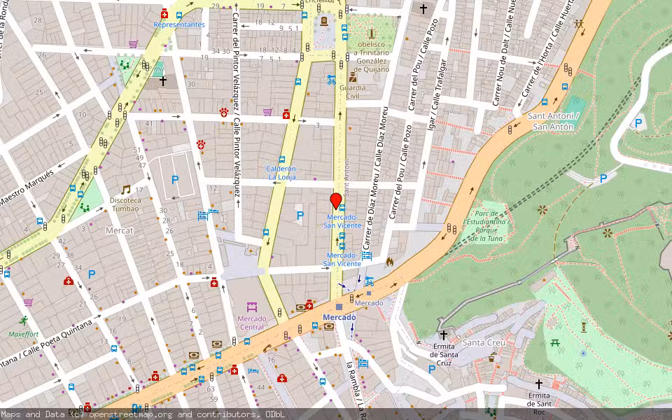 Mapa de Subasta Inmueble (Vivienda) en Alicante, Alicante/Alacant