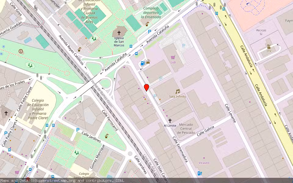 Mapa de Subasta Inmueble (Nave industrial) en Palencia