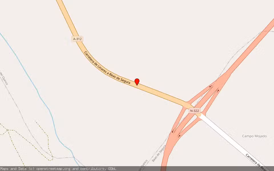 Mapa de Subasta Inmueble (Finca rústica) en Arroyo Del Ojanco, Jaén