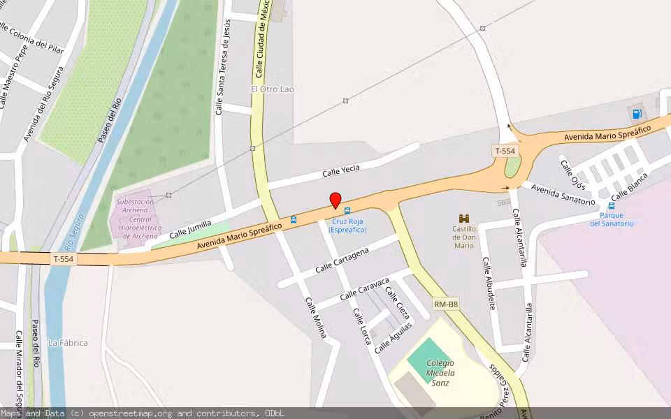 Mapa de Subasta Inmueble (Local comercial) en Archena, Murcia