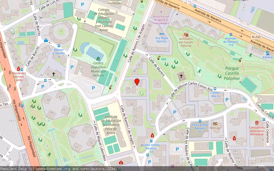 Mapa de Subasta Inmueble (Vivienda) en Zaragoza
