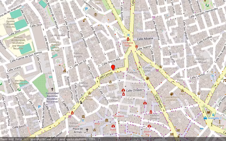 Mapa de Subasta Inmueble (Vivienda) en Motril, Granada