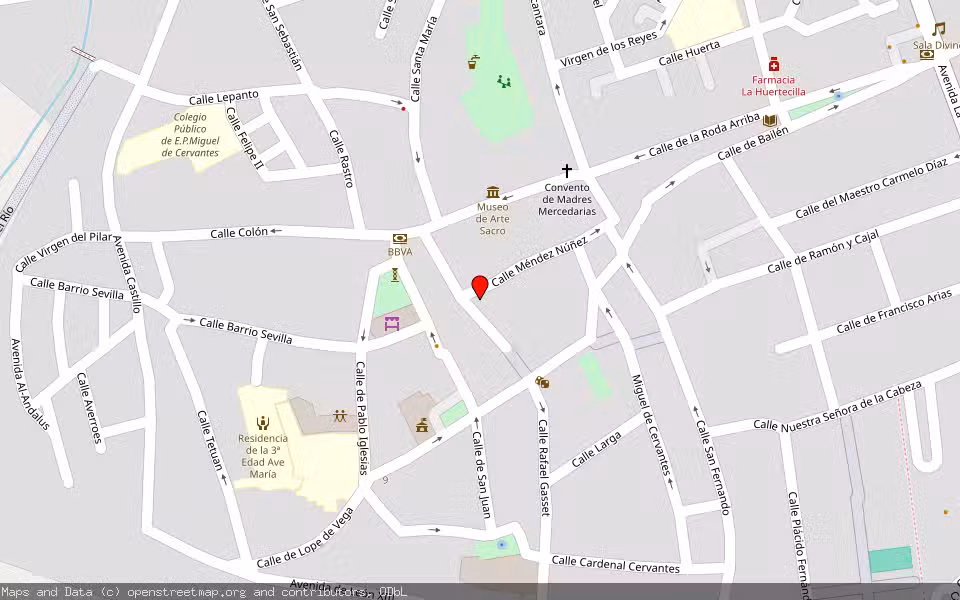 Mapa de Subasta Inmueble (Garaje) en Lora Del Rio, Sevilla