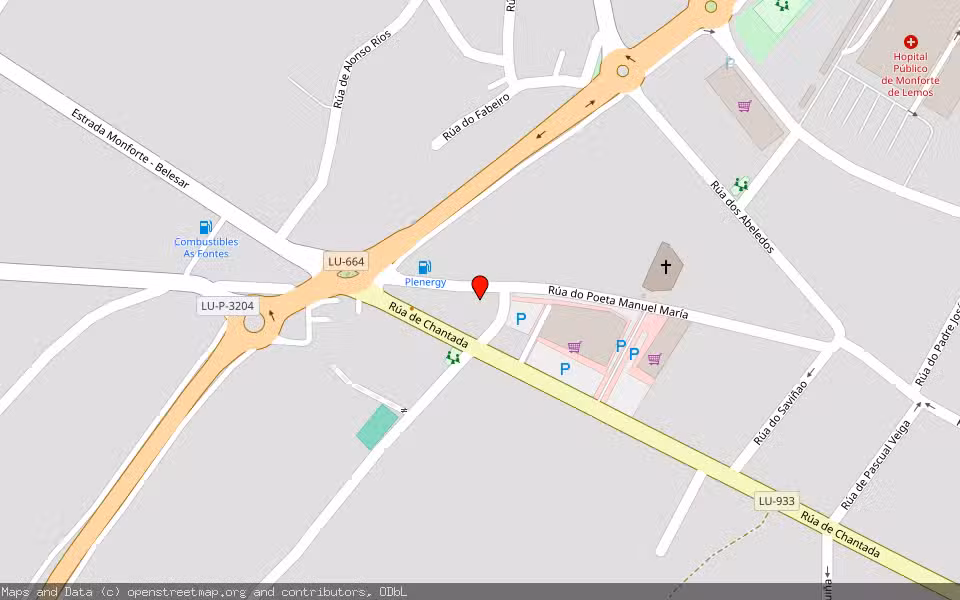 Mapa de Subasta Inmueble (Vivienda) en Monforte De Lemos, Lugo