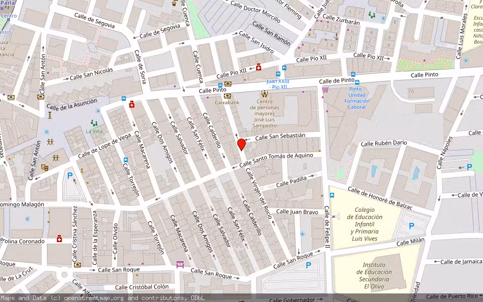 Mapa de Subasta Inmueble (Garaje) en Parla, Madrid