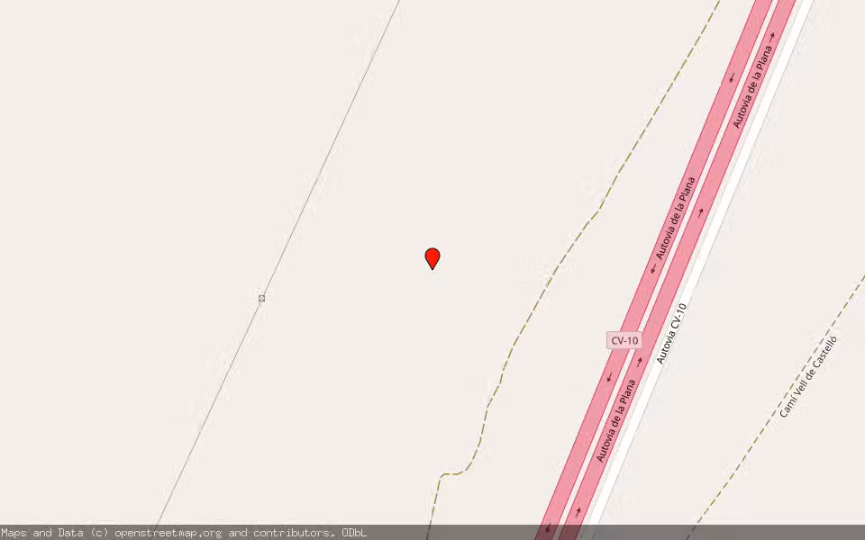 Mapa de Subasta Inmueble (Finca rústica) en Cabanes, Castellón/Castelló