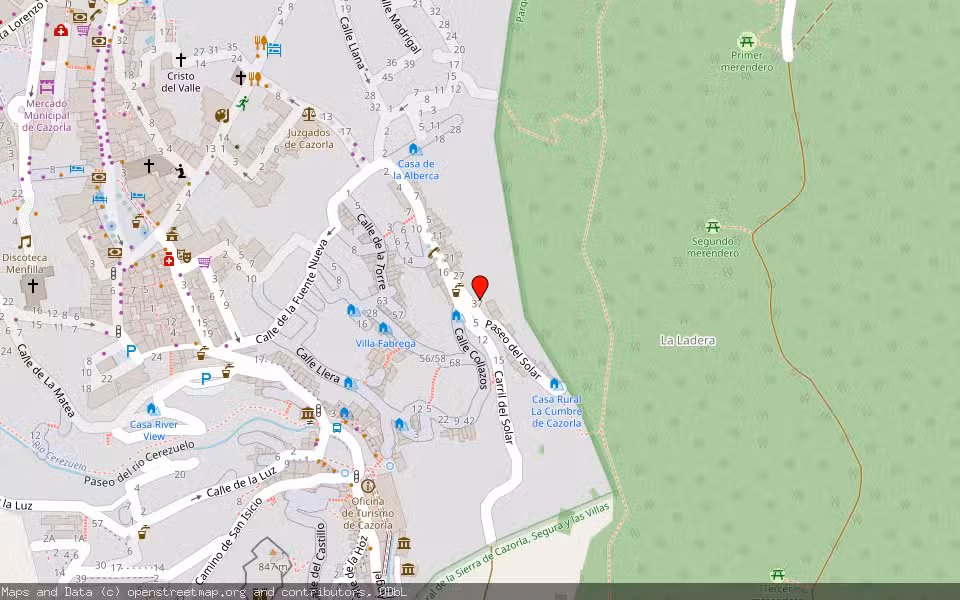 Mapa de Subasta Inmueble (Solar) en Cazorla, Jaén