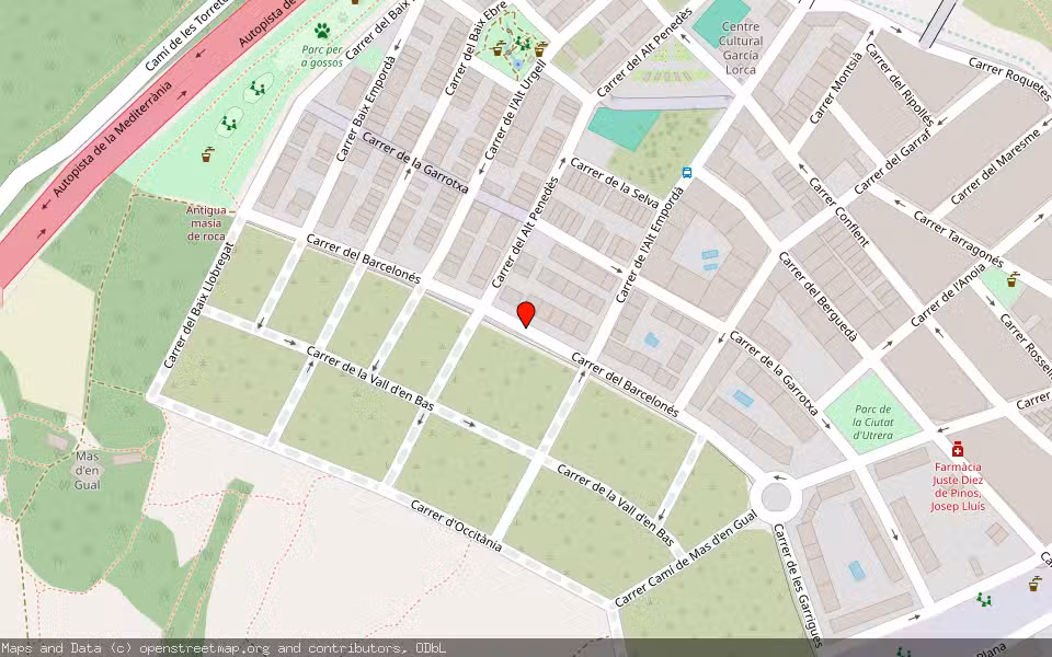 Mapa de Subasta Inmueble (Solar) en El Vendrell, Tarragona