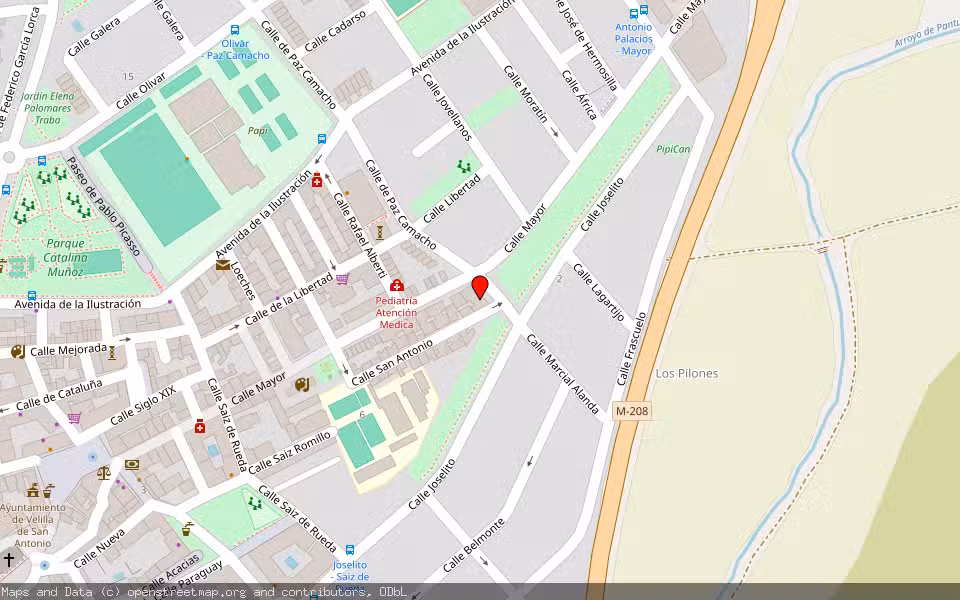 Mapa de Subasta Inmueble (Local comercial) en Velilla De San Antonio, Madrid
