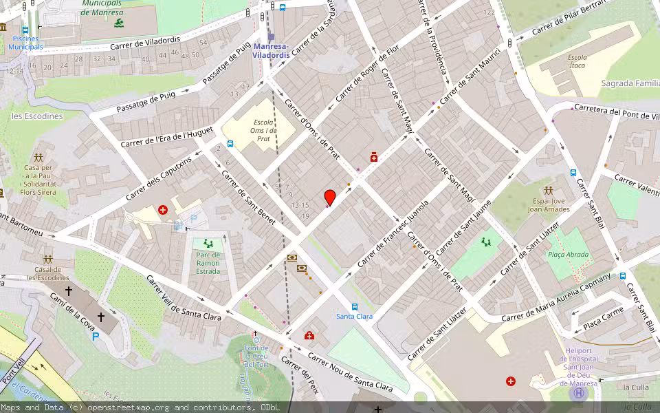 Mapa de Subasta Inmueble (Trastero) en Manresa, Barcelona