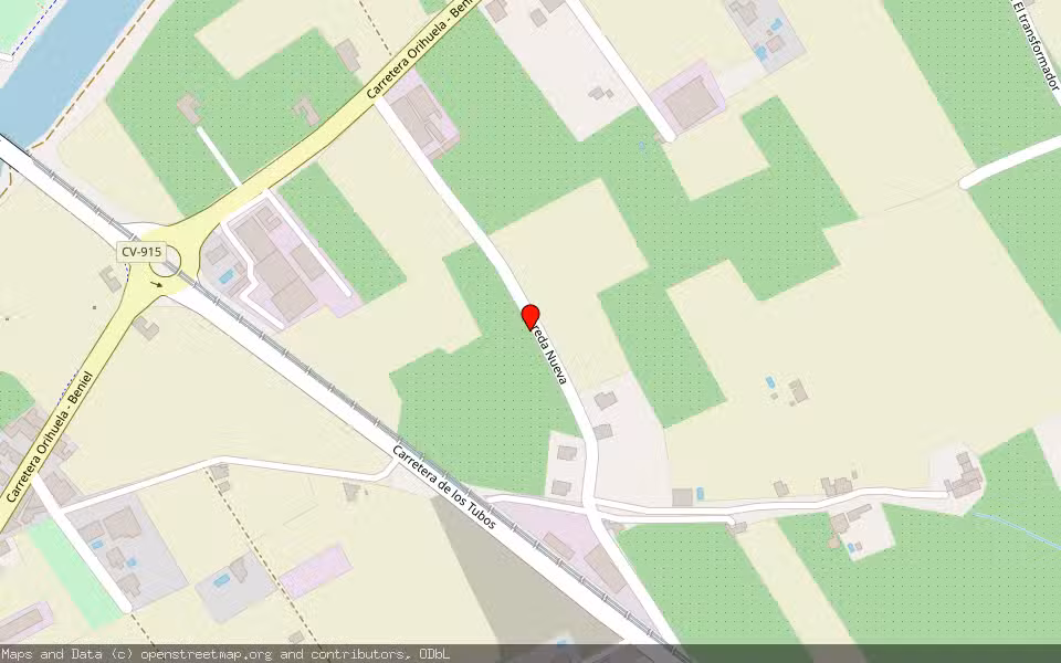 Mapa de Subasta Inmueble (Nave industrial) en Orihuela, Alicante/Alacant