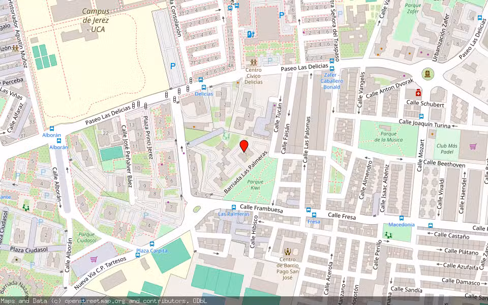 Mapa de Subasta Inmueble (Vivienda) en Jerez De La Frontera, Cádiz