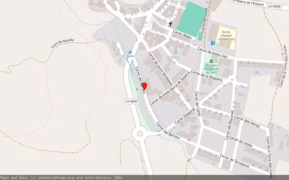 Mapa de Subasta Inmueble (Garaje) en Gerb, Lleida