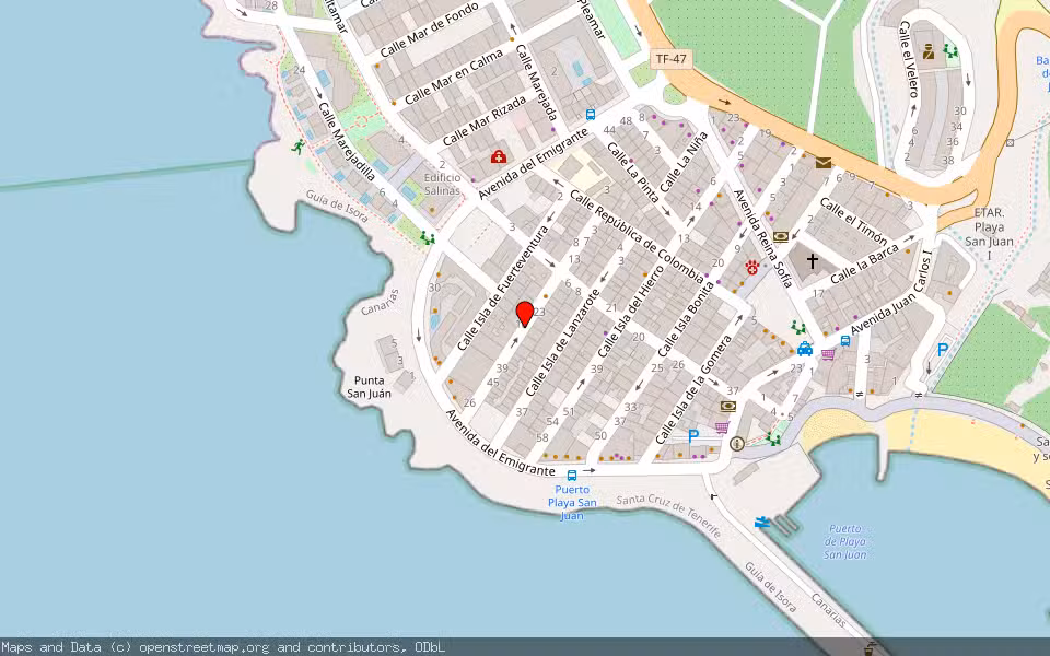 Mapa de Subasta Inmueble (Garaje) en Guía De Isora, Santa Cruz de Tenerife