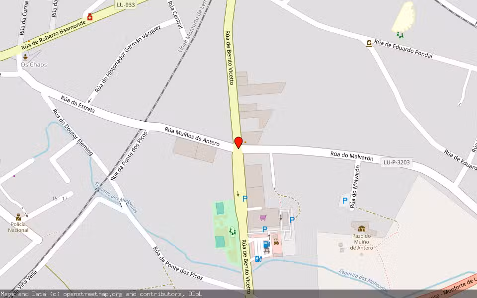 Mapa de Subasta Inmueble (Vivienda) en Monforte De Lemos, Lugo