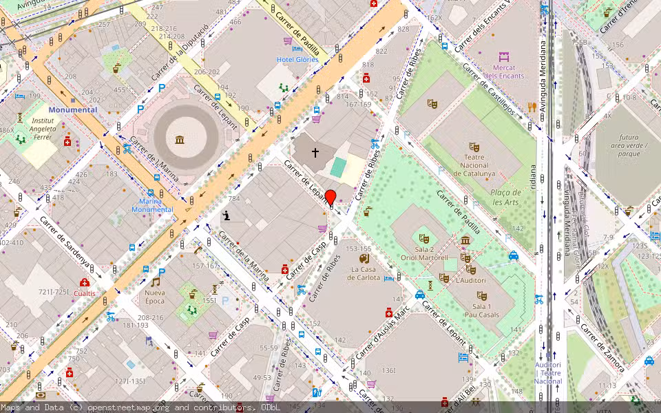 Mapa de Subasta Inmueble (Vivienda) en Barcelona