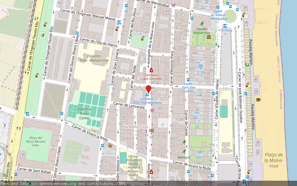 Mapa de Subasta Inmueble (Vivienda) en Valencia, Valencia/València