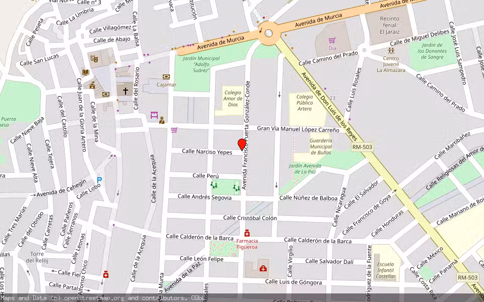 Mapa de Subasta Inmueble (Vivienda) en Pedreguer, Alicante/Alacant