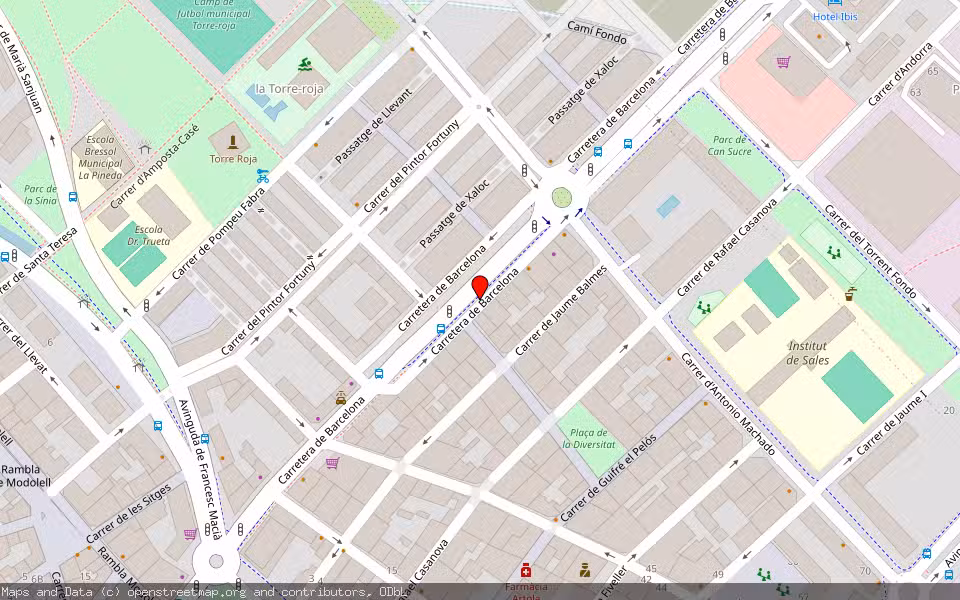 Mapa de Subasta Inmueble (Garaje) en Viladecans, Barcelona