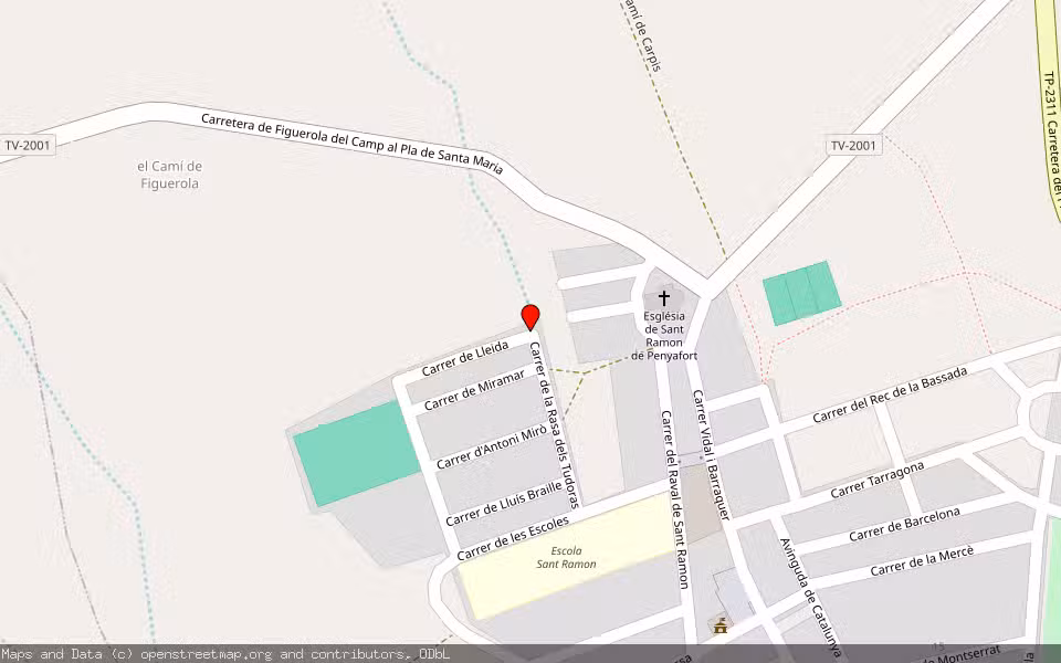 Mapa de Subasta Inmueble (Solar) en Pla De Santa Maria, Tarragona