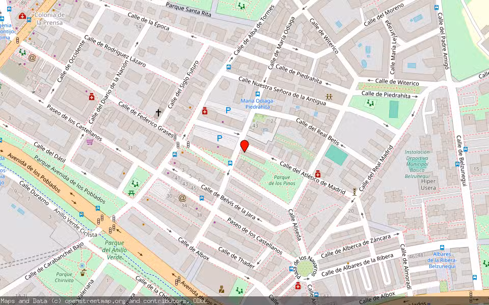 Mapa de Subasta Inmueble (Local comercial) en Madrid