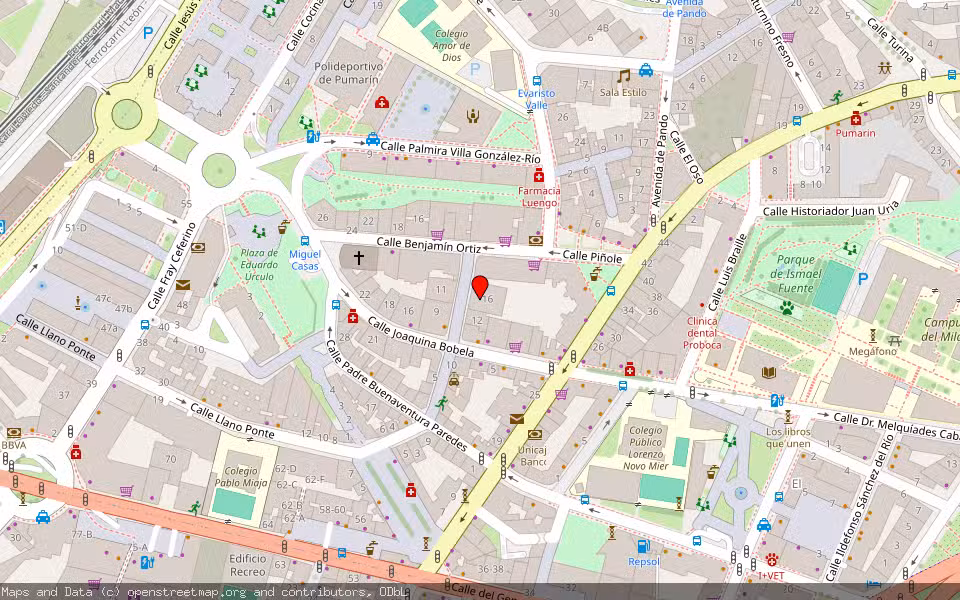 Mapa de Subasta Inmueble (Vivienda) en Oviedo, Asturias