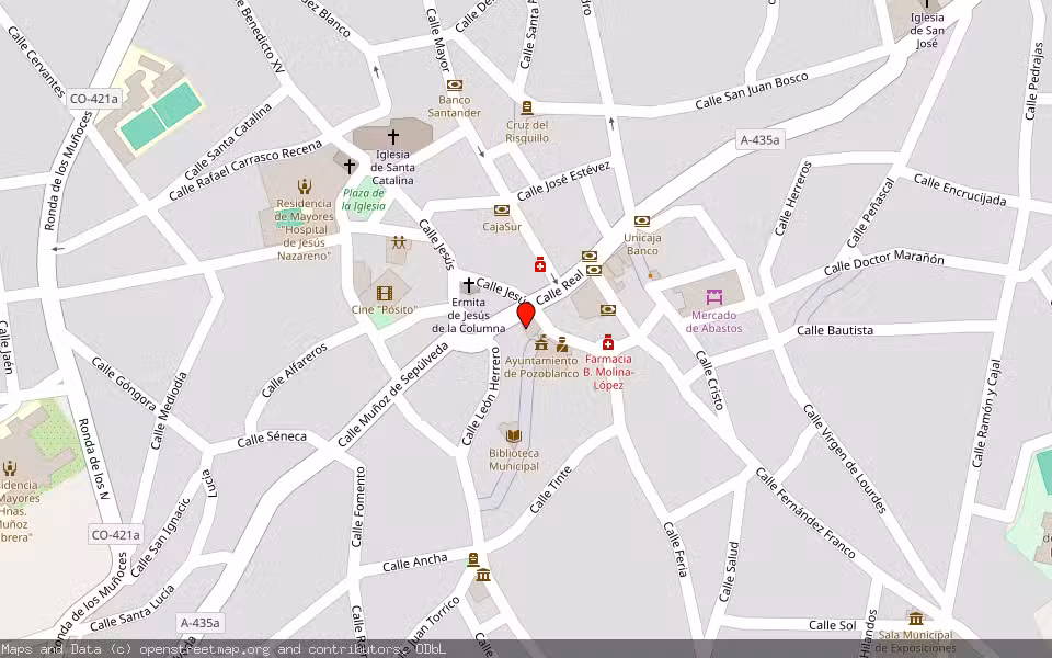 Mapa de Subasta Inmueble (Finca rústica) en Pozoblanco, Córdoba