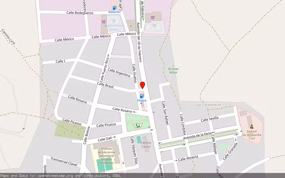 Mapa de Subasta Inmueble (Otros) en Bollullos Par Del Condado, Huelva