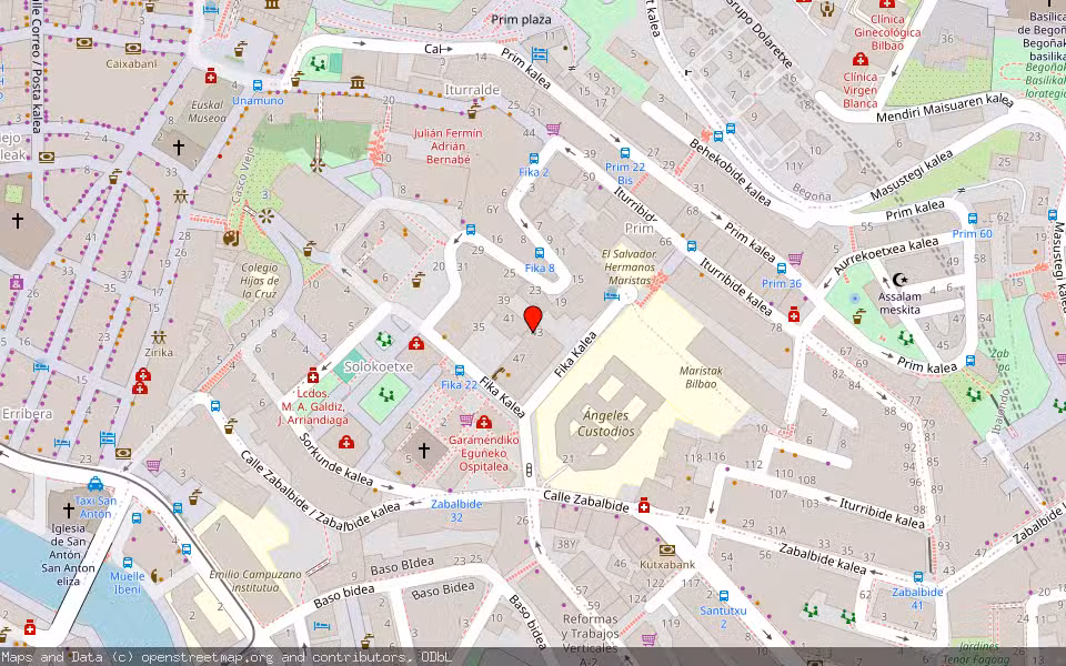 Mapa de Subasta Inmueble (Vivienda) en Bilbao, Bizkaia