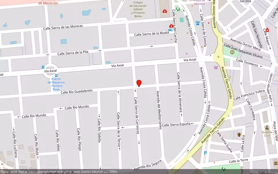 Mapa de Subasta Inmueble (Trastero) en Mazarrón, Murcia