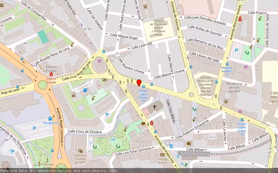 Mapa de Subasta Inmueble (Vivienda) en León