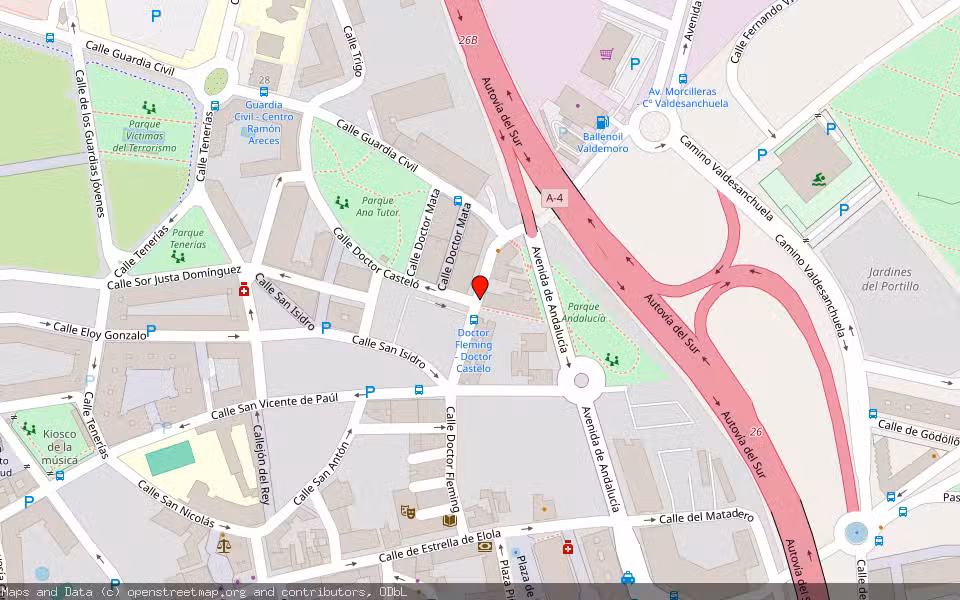 Mapa de Subasta Inmueble (Garaje) en Valdemoro, Madrid