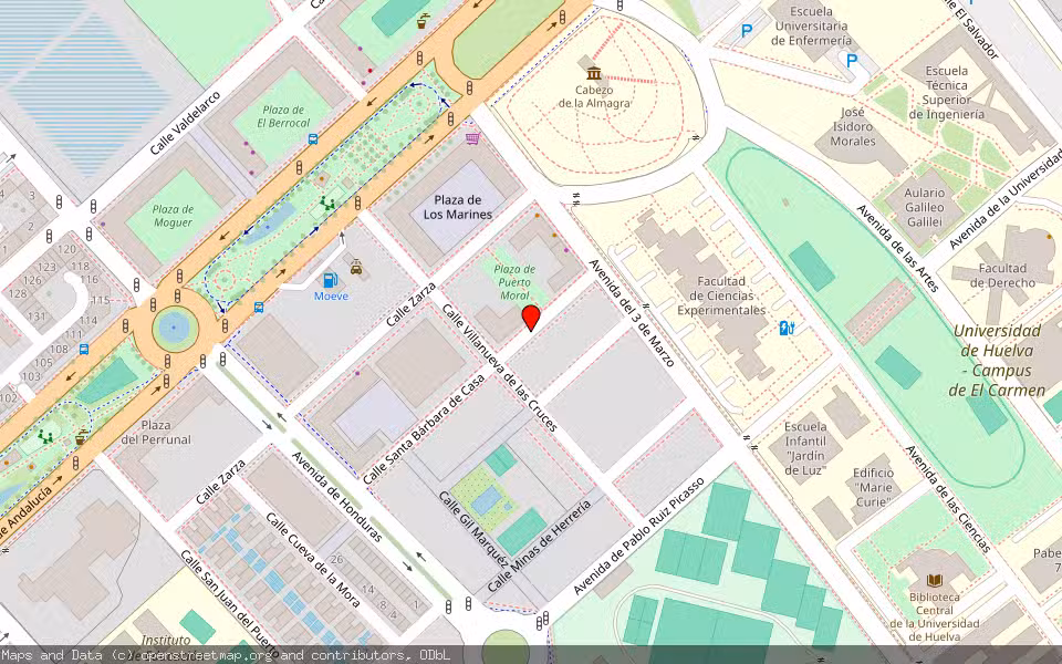 Mapa de Subasta Inmueble (Trastero) en Huelva