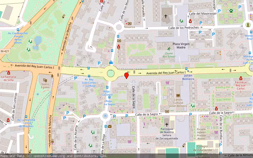 Mapa de Subasta Inmueble (Vivienda) en Leganes, Madrid