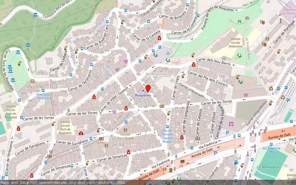 Mapa de Subasta Inmueble (Otros) en Barcelona