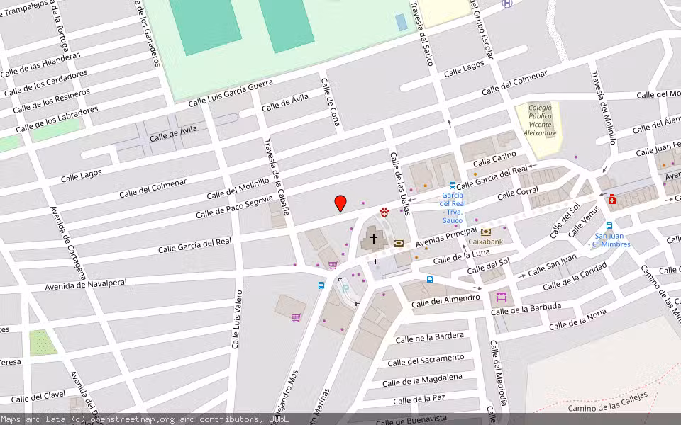 Mapa de Subasta Inmueble (Vivienda) en Las Navas Del Marques, Ávila