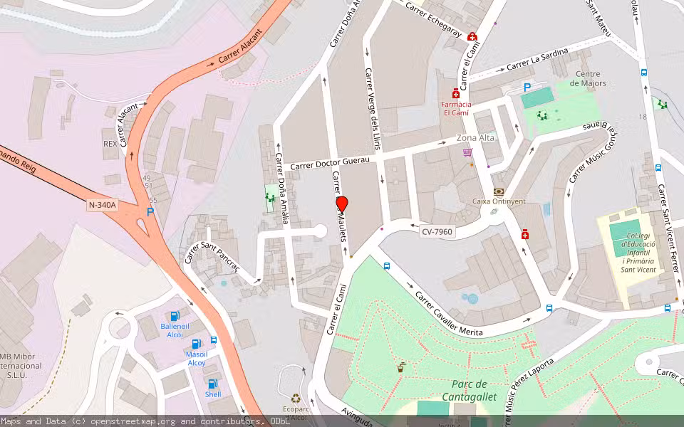 Mapa de Subasta Inmueble (Vivienda) en Alcoi, Alicante/Alacant