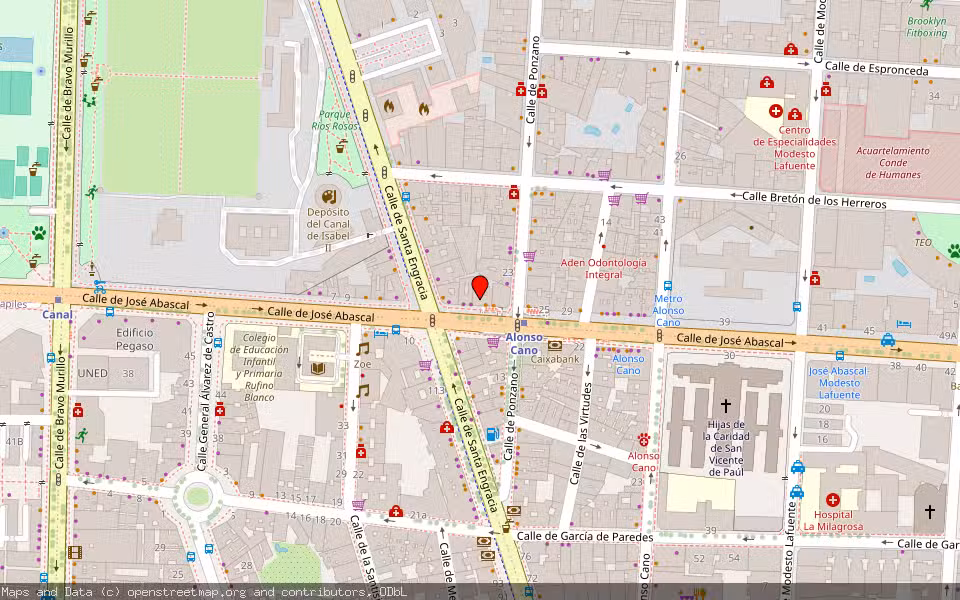 Mapa de Subasta Inmueble (Vivienda) en Madrid