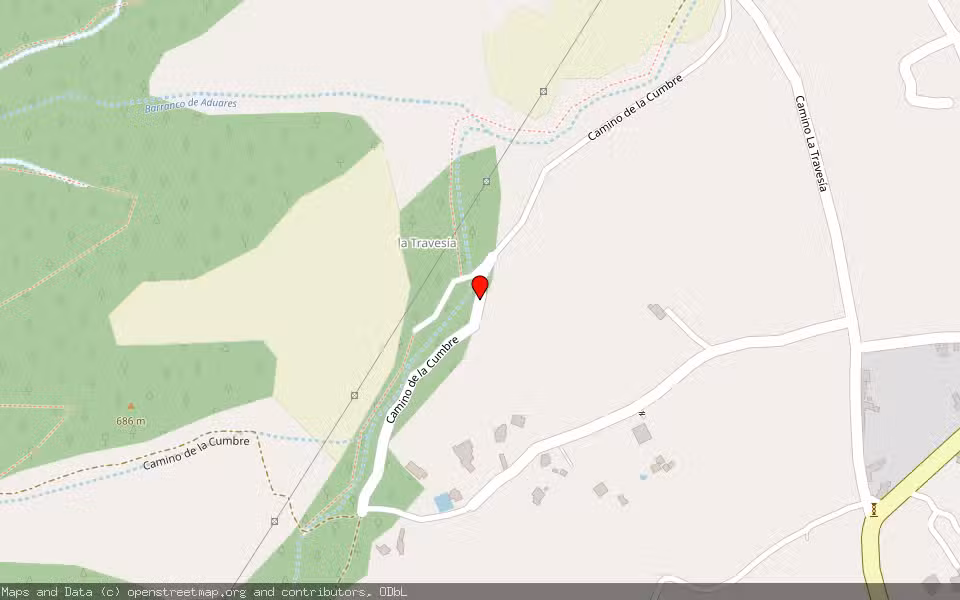 Mapa de Subasta Inmueble (Finca rústica) en Breña Alta, Santa Cruz de Tenerife