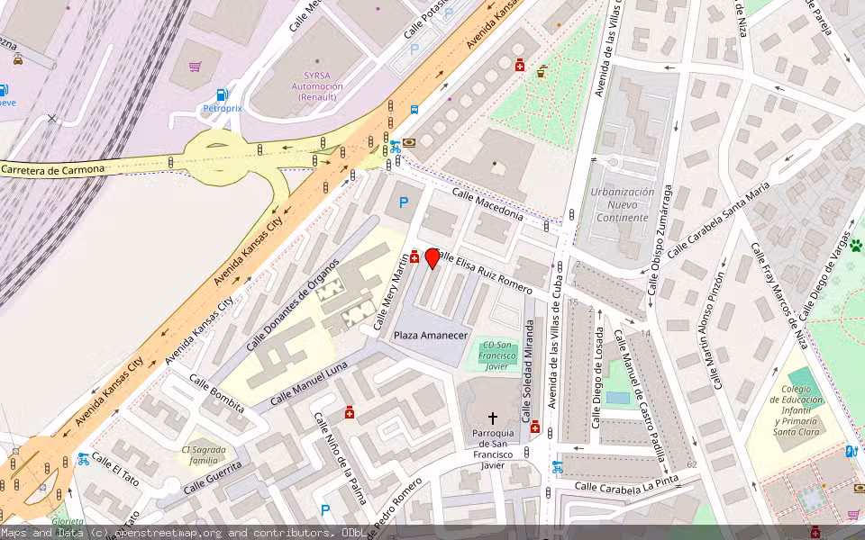 Mapa de Subasta Inmueble (Vivienda) en Sevilla
