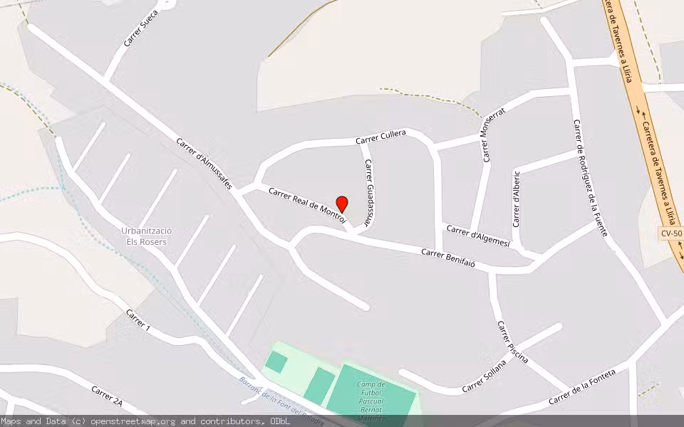 Mapa de Subasta Inmueble (Otros) en Real De Montroi, Valencia/València