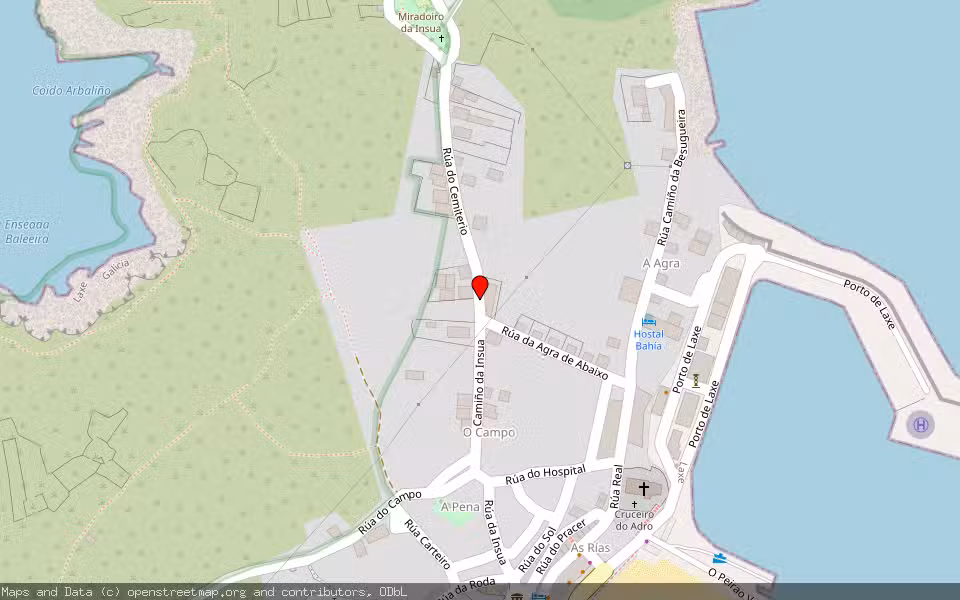 Mapa de Subasta Inmueble (Finca rústica) en Laxe, A Coruña
