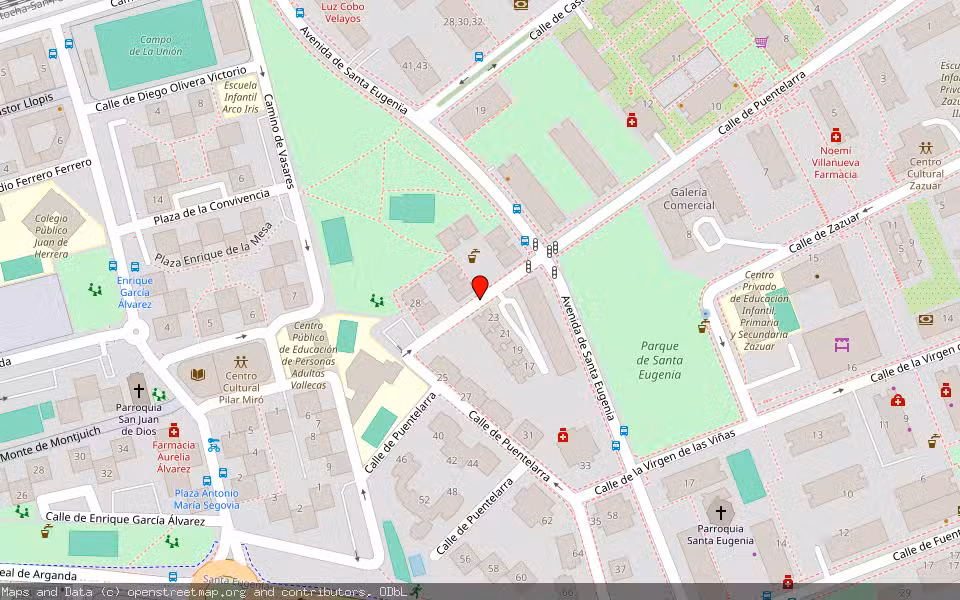 Mapa de Subasta Inmueble (Local comercial) en Madrid