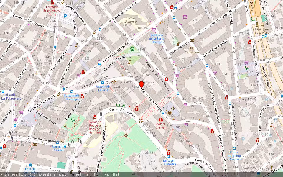 Mapa de Subasta Inmueble (Vivienda) en Barcelona