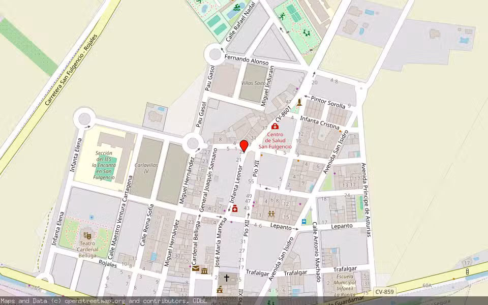 Mapa de Subasta Inmueble (Vivienda) en San Fulgencio, Alicante/Alacant