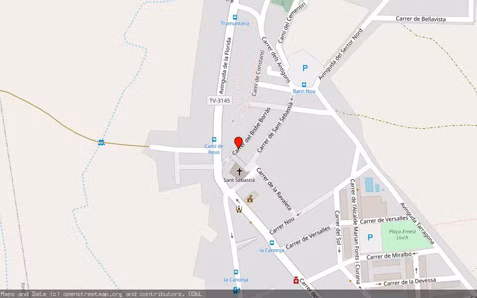 Mapa de Subasta Inmueble (Vivienda) en La Canonja, Tarragona