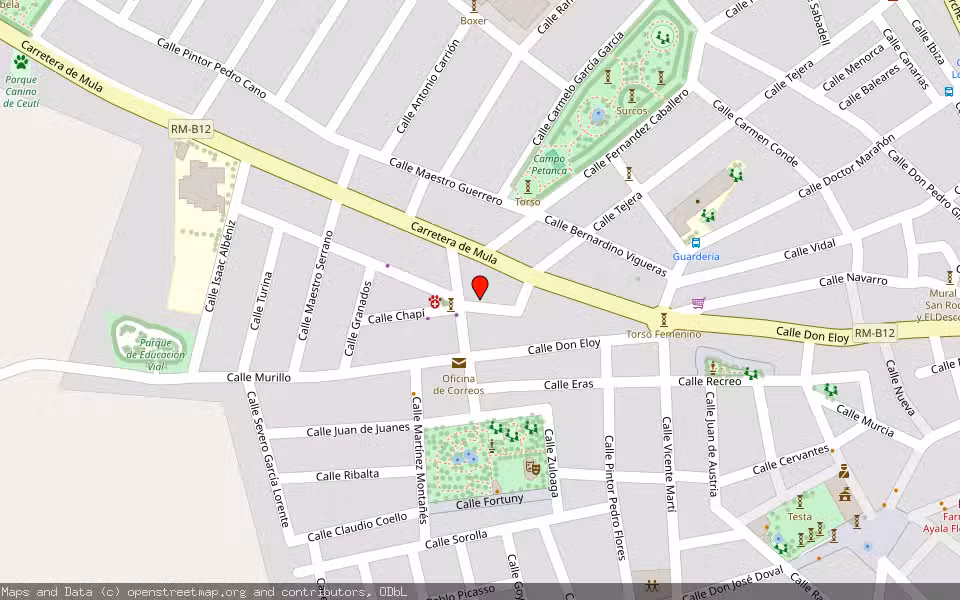 Mapa de Subasta Inmueble (Vivienda) en Ceutí, Murcia